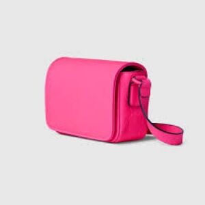 Gucci GG RUBBER EFFECT SUPER MINI BAG Fushcia Sold Out Rare never used GUCCI